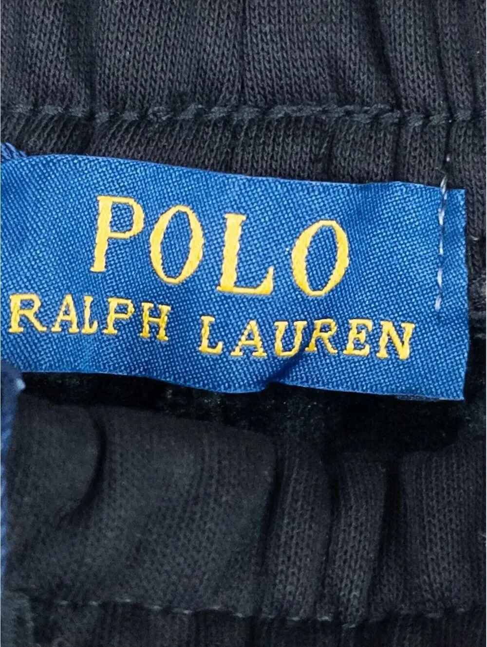 Polo Ralph Lauren Black Jogger Sweatpants with Red Logo